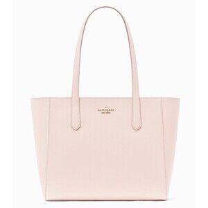 New Kate Spade Staci Medium Tote Saffiano Leather Powdered Sugar